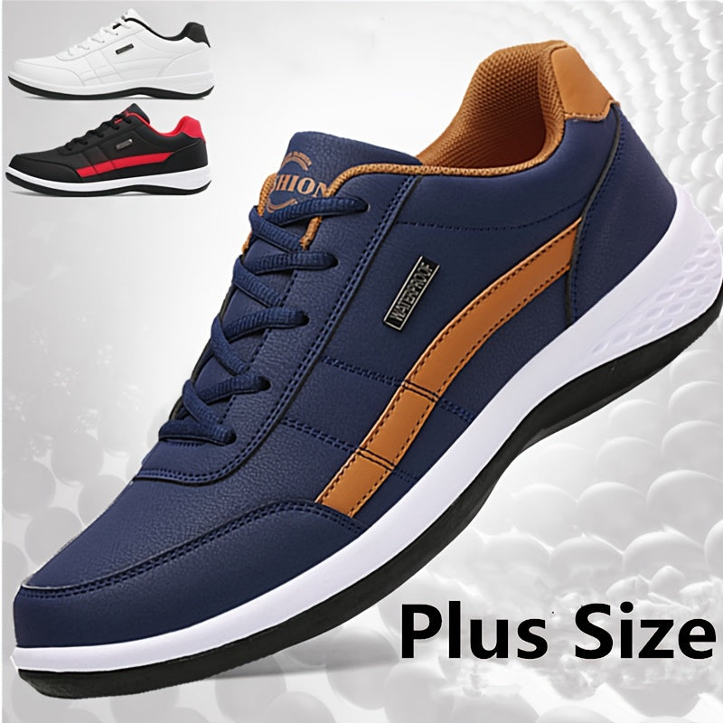 PLUS SIZE Men's Trendy Non-Slip Sneakers - Comfy Durable Soft Sole Shoes for Outdoor Activities
